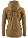 Women's Nal Hooded Windbreaker Olive - KLATTERMUSEN - BALAAN 3