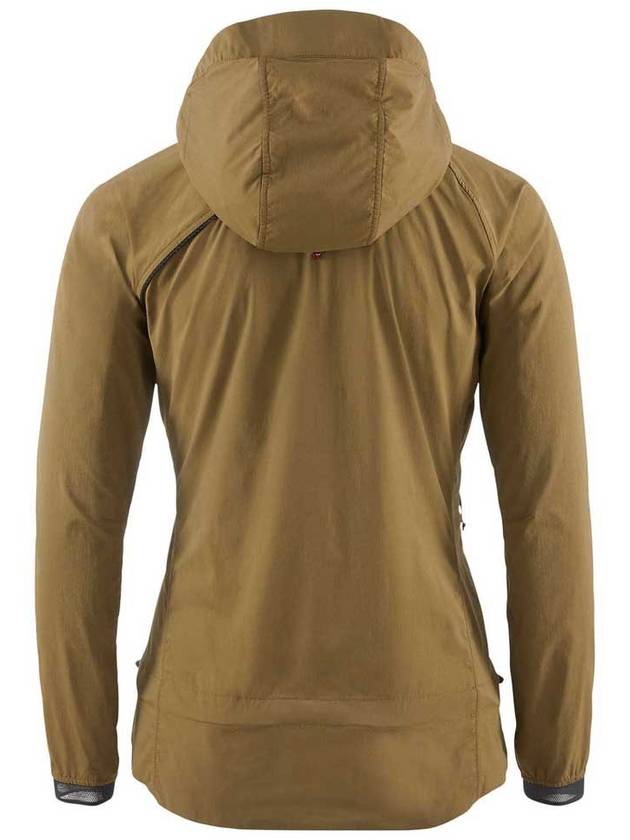 Women's Nal Hooded Windbreaker Olive - KLATTERMUSEN - BALAAN 3