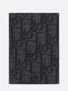 Bi-Fold Card Holder Black  Oblique Jacquard - DIOR - BALAAN 2