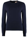 Pullover Knit Top Navy - TORY BURCH - BALAAN.