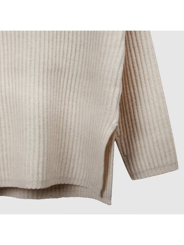 Oversized Fit Wool Turtleneck Off-White - ACNE STUDIOS - BALAAN 6