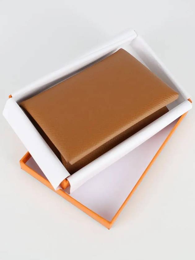 Calvi Duo Card Wallet Brown - HERMES - BALAAN 4