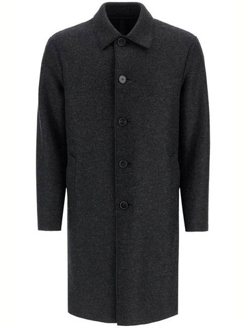 single-breasted pressed wool coat - HARRIS WHARF LONDON - BALAAN 1