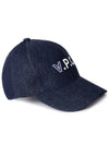 VPC Velvet Logo Denim Ball Cap Navy - A.P.C. - BALAAN 2