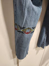 levi`s 515 nouveau boot cut Upcycled Unique One of a Kind Design Hand Painted jeans - LEVI'S - BALAAN 4