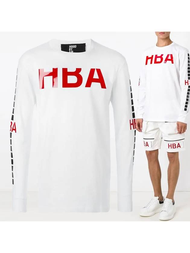 11th Anniversary Enamel Logo TShirt HMAB001F15001015 0188 - HBA HOOD BY AIR - BALAAN 1