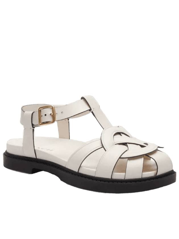 Bella Fisherman Sandals White - COACH - BALAAN 1