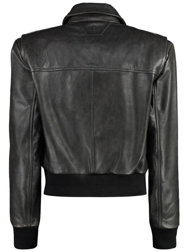 Salvatore Santoro Leather Jacket - SALVATORE SANTORO - BALAAN 2