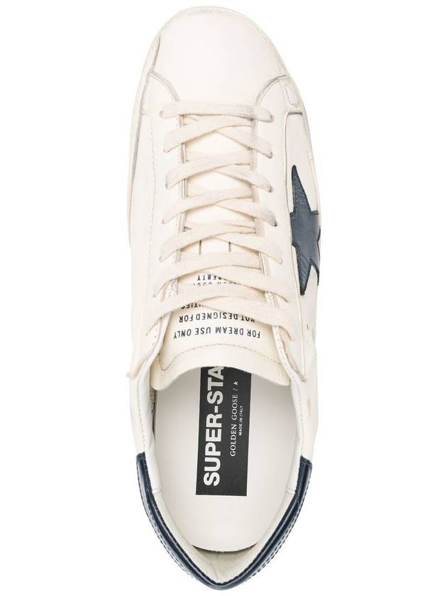 Superstar Beige Night Blue Heel Tab Sneakers - GOLDEN GOOSE - BALAAN 5