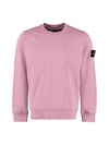 Garment Dyed Cotton Crewneck Sweatshirt Pink - STONE ISLAND - BALAAN 1