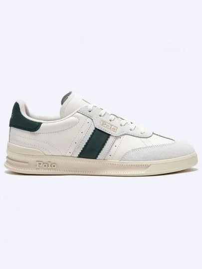 Heritage Aera Low Top Sneaker White Green - POLO RALPH LAUREN - BALAAN 2