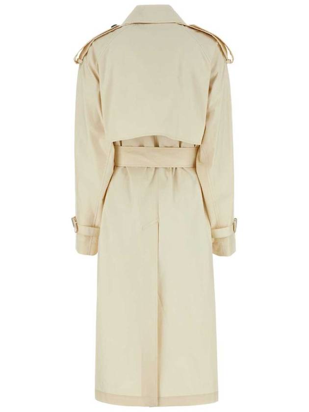 Belted Cotton Gabardine Trench Coat Ivory - BURBERRY - BALAAN 3