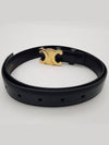 Triomphe Taurillon Medium Leather Belt Black - CELINE - BALAAN 3