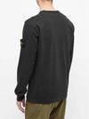 Wappen Patch Crew Neck Sweatshirt Black - STONE ISLAND - BALAAN 6