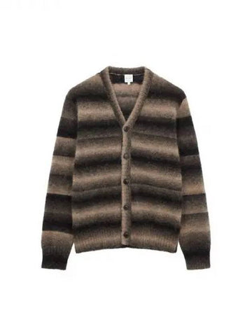 Striped alpaca hair cardigan beige 270648 - PAUL SMITH - BALAAN 1