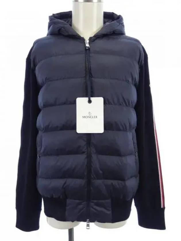 9B00022 M1131 742 Padded Wool Hoodie - MONCLER - BALAAN 1