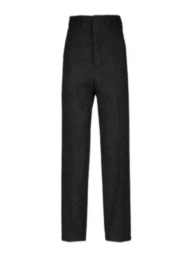 Alex Fit Wool Pants Black Dark Gray HTR501 277 - AMI - BALAAN 1