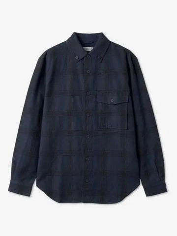 Button Down Check Shirt Dark Knight C8421161F20568 - CLOSED - BALAAN 1