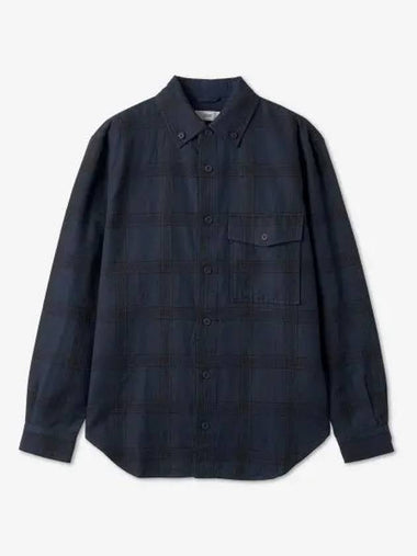 Button Down Check Shirt Dark Knight C8421161F20568 - CLOSED - BALAAN 1