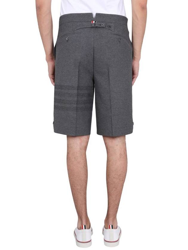 4 Bar Stripe Shorts Grey - THOM BROWNE - BALAAN 4