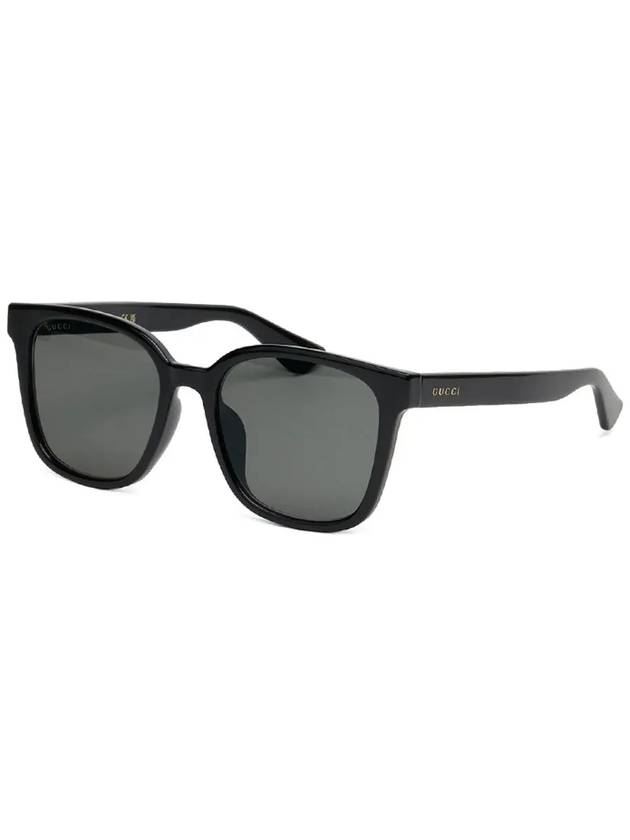 eyewear square oversized horn-rimmed sunglasses black - GUCCI - BALAAN 8