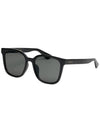 eyewear square oversized horn-rimmed sunglasses black - GUCCI - BALAAN 6