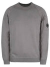 Men's Lens Wappen Long Sleeve Knit Top Grey - CP COMPANY - BALAAN 1