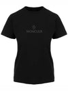 Logo Cotton Jersey Short Sleeve T-Shirt Black - MONCLER - BALAAN 3