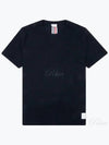 Men's Center Back Striped Short Sleeve T-Shirt Navy - THOM BROWNE - BALAAN 2