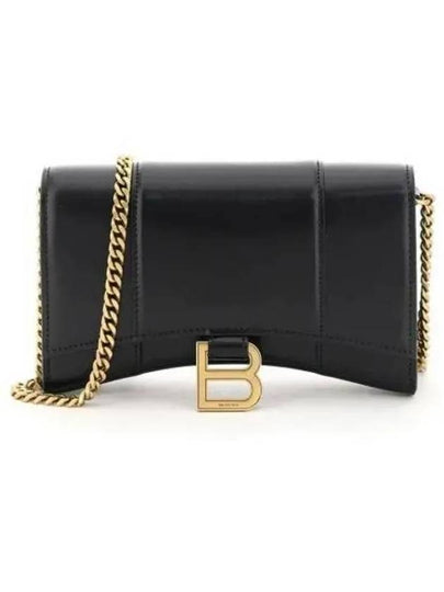 Hourglass Chain Mini Calfskin Cross Bag Black - BALENCIAGA - BALAAN 2