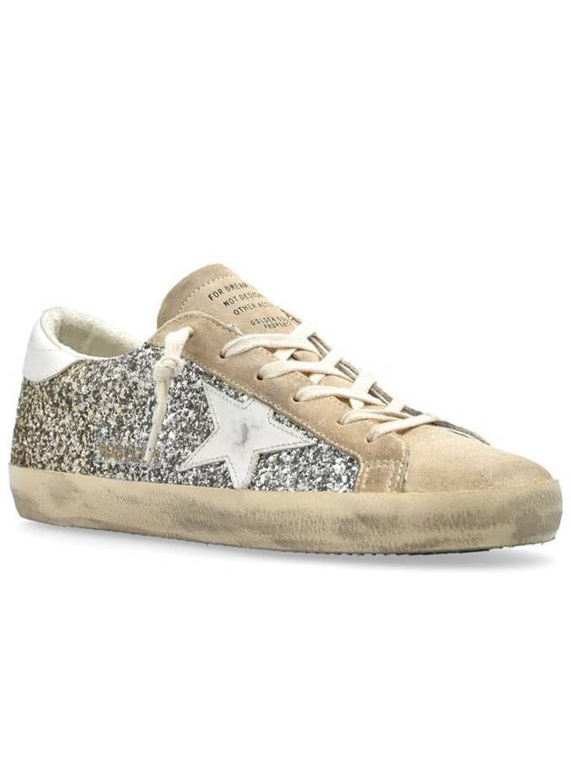 Golden Goose Super-Star Classic With List Glitter Upper Suede Toe And Tongue Leather Star And Heel Shoes - GOLDEN GOOSE - BALAAN 6