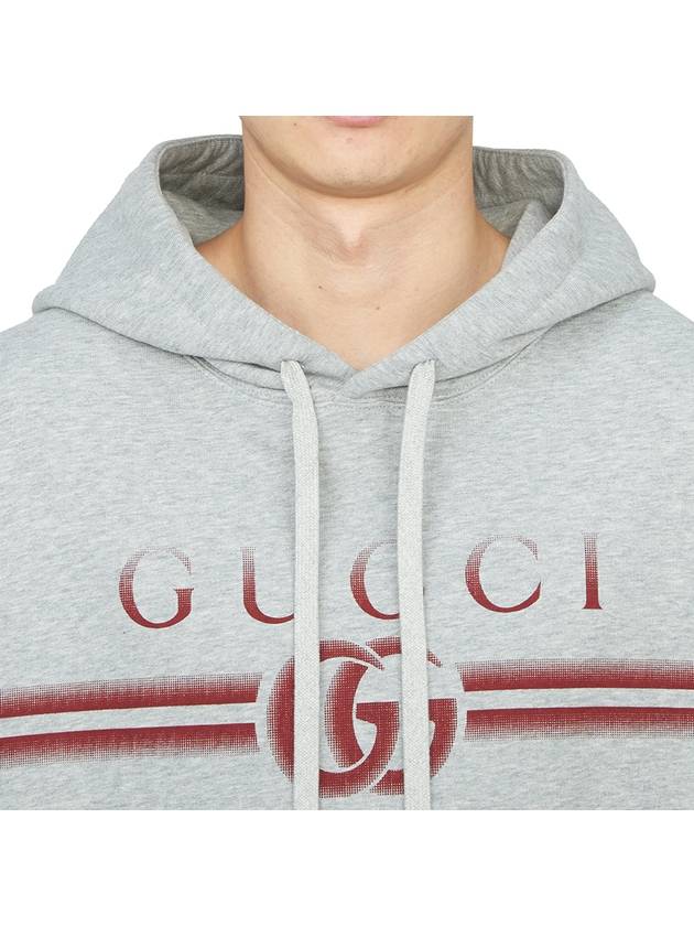 Double G Cotton Jersey Hood Gray - GUCCI - BALAAN 5