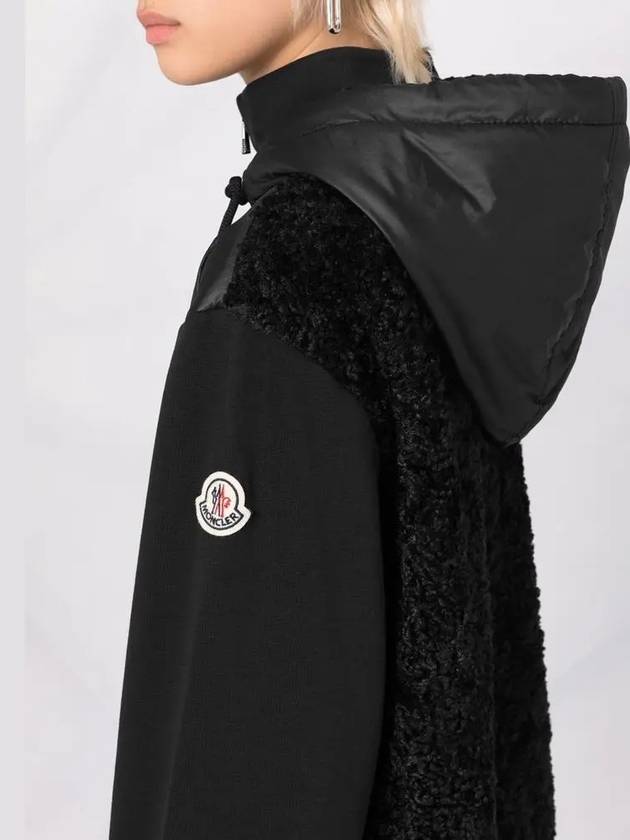 Logo Mix Fur Jacket Black 8G000 03 809LC 999 - MONCLER - BALAAN 3