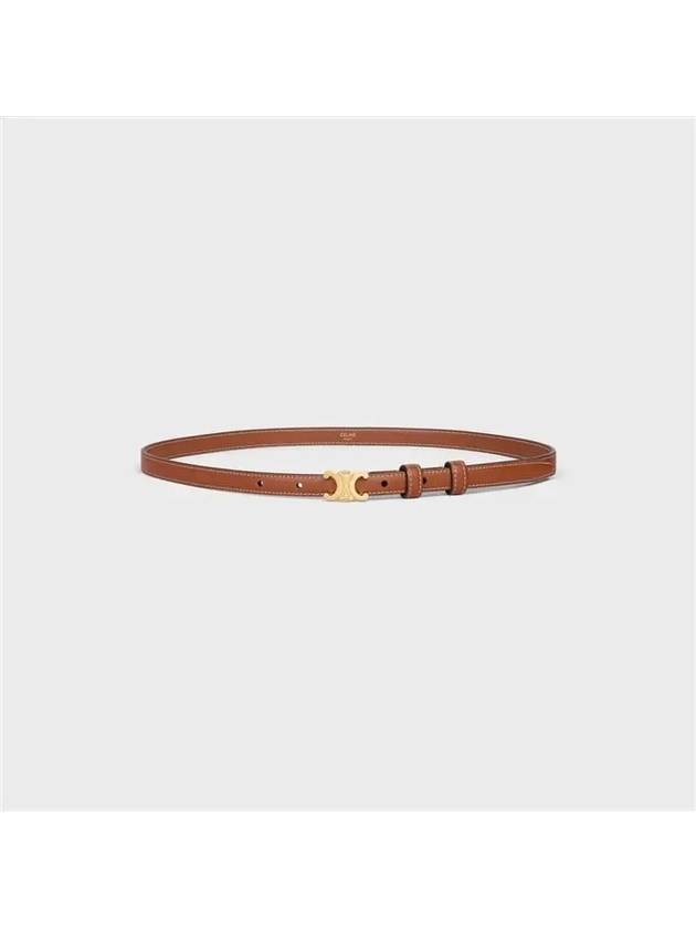 Teen Triomphe Calfskin Belt Tan - CELINE - BALAAN 4