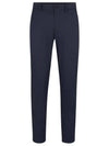 Hidden Drawcord Tapered Regular Fit Straight Pants Navy - HUGO BOSS - BALAAN 2