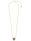 Logo Metal Necklace Black - MIU MIU - BALAAN 3