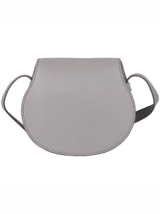 Marcie Saddle Small Grained Leather Cross Bag Grey - CHLOE - BALAAN 6