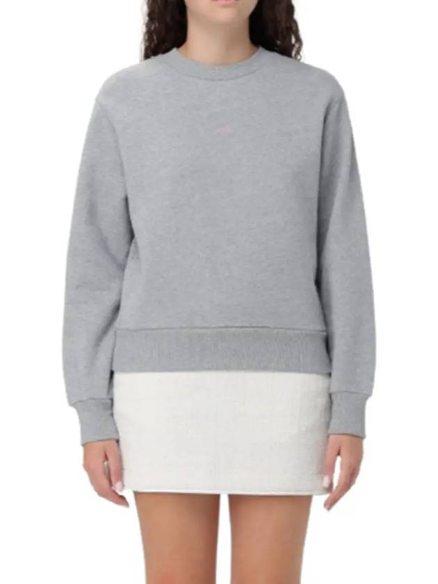 Boxy Micro Logo Sweatshirt Grey - A.P.C. - BALAAN 2