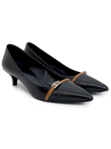 Shiny pointy heel 36 black brown 4HA0525 - HERMES - BALAAN 1