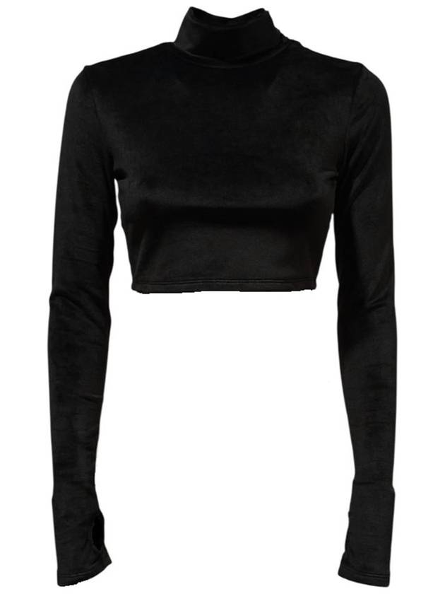 Gcds Black Velvet Top - GCDS - BALAAN 1