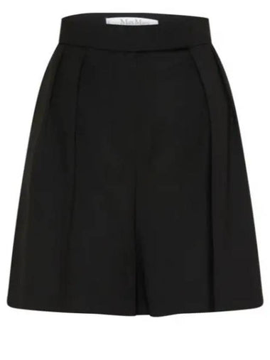 Jessica Virgin Wool Shorts Black - MAX MARA - BALAAN 1