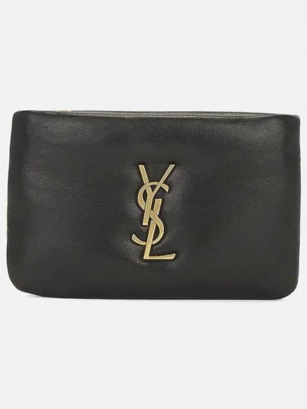 Calypso Zipped Card Wallet Black - SAINT LAURENT - BALAAN 2