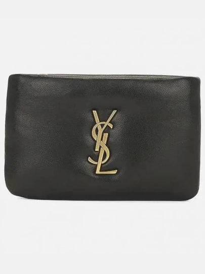 Calypso Zipped Card Wallet Black - SAINT LAURENT - BALAAN 2