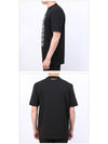 Silent Print Short Sleeve T-Shirt Black - LANVIN - BALAAN 4