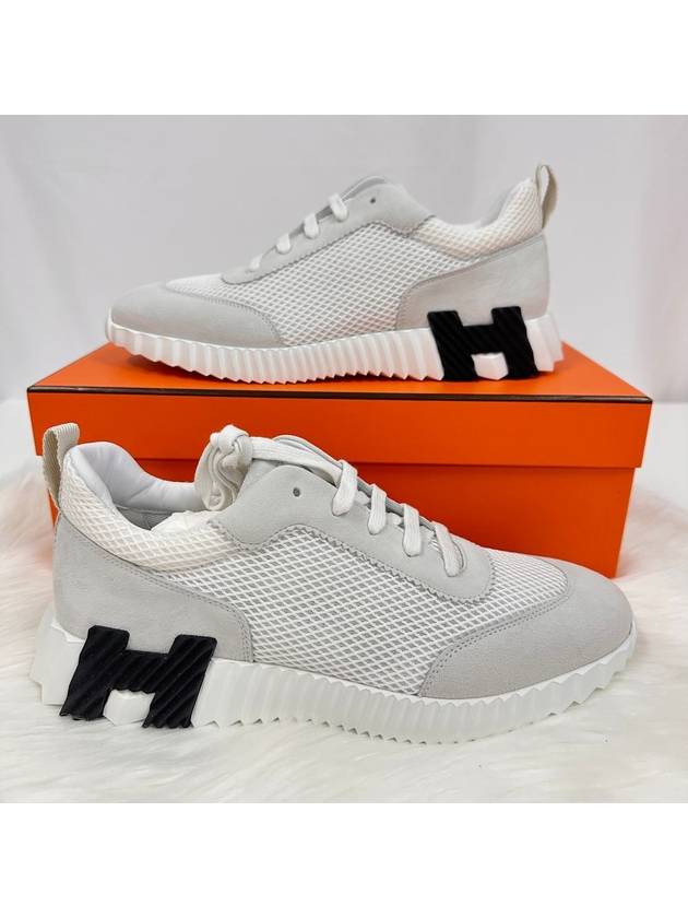 Bouncing Mesh Men s Sneakers White - HERMES - BALAAN 5