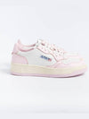 Women's Medalist Bi-Color Low-Top Sneakers White Pink - AUTRY - BALAAN 2