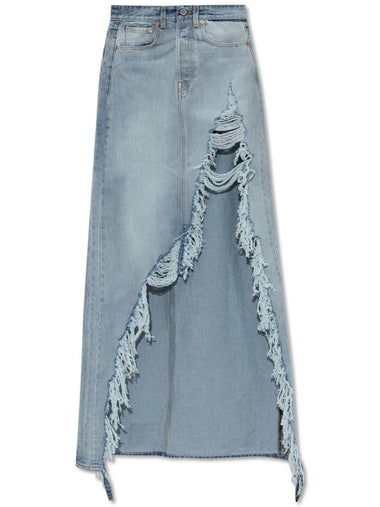 VETEMENTS Denim Skirt, Women's, Blue - VETEMENTS - BALAAN 1