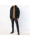 Men's Ballistic Bomber Jacket White Fox Fur Black - MOOSE KNUCKLES - BALAAN 4