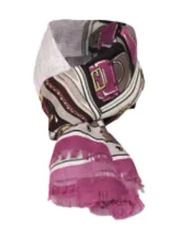 Wool Silk Shawl Women Scarf - FENDI - BALAAN 1