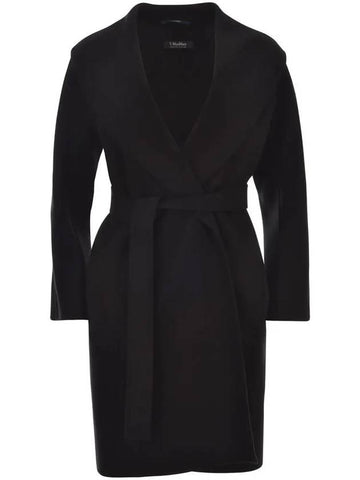 23FW mesh MESSI wool coat black 2390160339 013 - MAX MARA - BALAAN 1